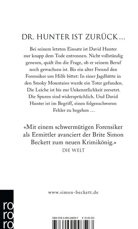 Produktbild: Leichenbl&auml;sse / David Hunter Band 3