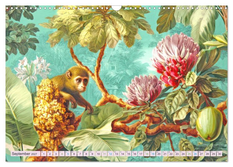Produktbild: Exotische Pflanzenwelt - Illustrationen (Wandkalender 2027 DIN A3 quer), CALVENDO Monatskalender