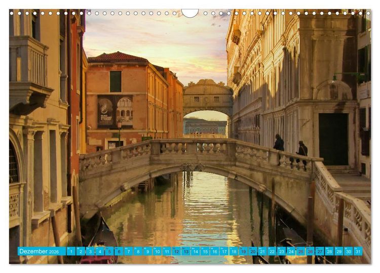 Produktbild: Venedig - Die Lagunenstadt (Wandkalender 2026 DIN A3 quer), CALVENDO Monatskalender