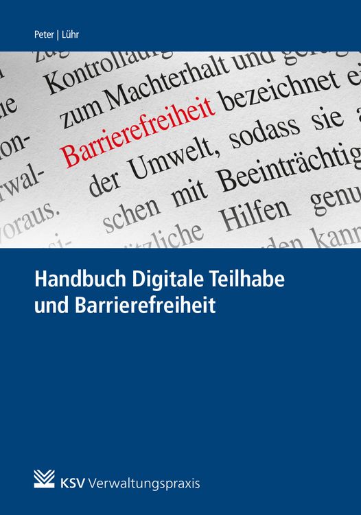 Produktbild: Handbuch Digitale Teilhabe und Barrierefreiheit