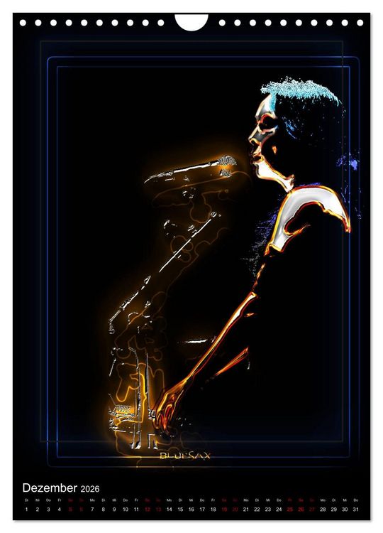 Produktbild: Jazz Ewig (Wandkalender 2026 DIN A4 hoch), CALVENDO Monatskalender
