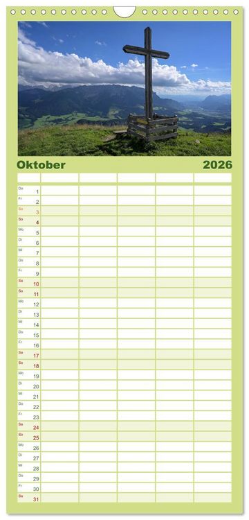 Produktbild: Familienplaner 2026 - Kaiserwinkl - Sommerbilder aus Tirol mit 5 Spalten (Wandkalender, 21 x 45 cm) CALVENDO