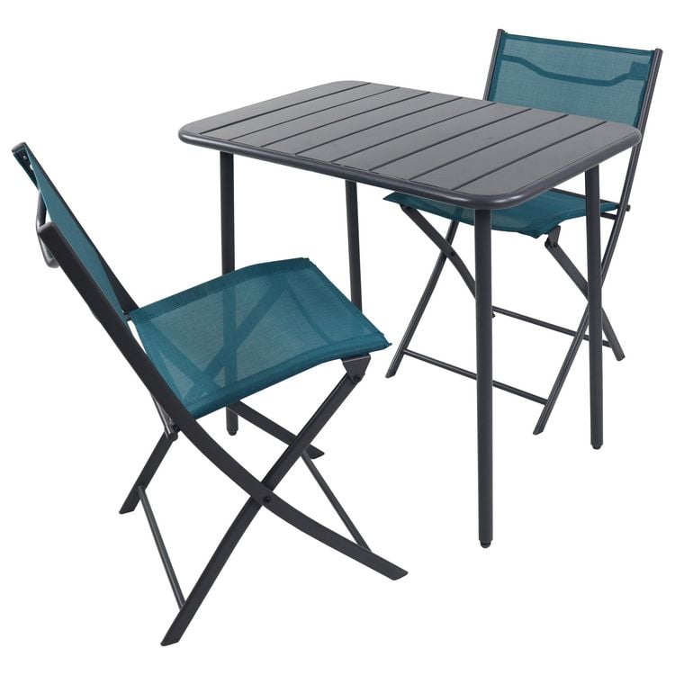 Produktbild: 3 tlg. Bistroset Balkonset Gartenset Metall Sumila