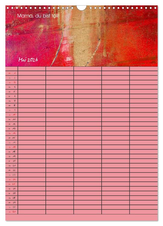 Produktbild: Gl&uuml;ckstage (Wandkalender 2026 DIN A3 hoch), CALVENDO Monatskalender