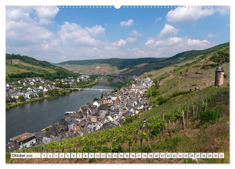 Produktbild: Die Mosel - Landkreis Cochem - Zell (hochwertiger Premium Wandkalender 2026 DIN A2 quer), Kunstdruck in Hochglanz