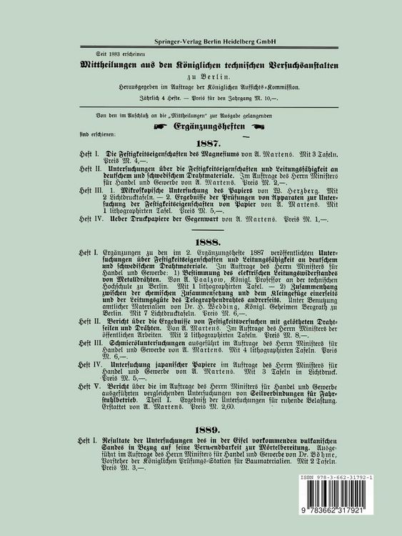 Produktbild: Untersuchungen von nat&uuml;rlichen Gesteinen auf Festigkeit, specifisches Gewicht, H&auml;rtegrad, Wasseraufnahme, Coh&auml;sionsbeschaffenheit und Wetterbest&auml;ndigk