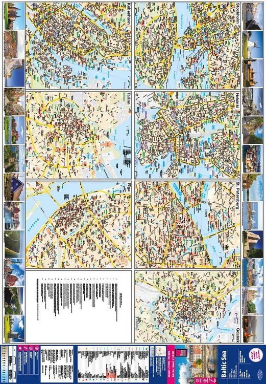 Produktbild: Reise Know-How Landkarte Ostsee (1:1.300.000) mit Stadtpl&auml;nen Danzig, Helsinki, Kopenhagen, Riga, St. Petersburg, Stockholm, Tallinn