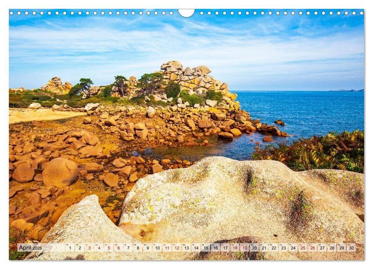 Produktbild: Reiseziel Bretagne (Wandkalender 2026 DIN A3 quer), CALVENDO Monatskalender