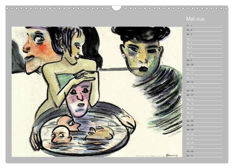 Produktbild: Wolf-Dieter Pfenning &ndash; 12 Monate auf Papier (Wandkalender 2026 DIN A3 quer), CALVENDO Monatskalender