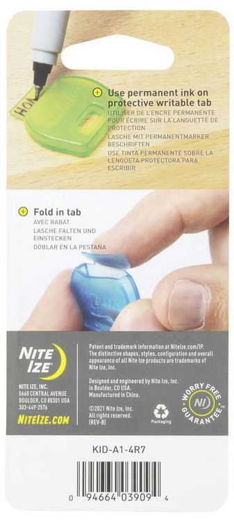 Produktbild: NITE Ize Schl&uuml;ssel-Haltezugsystem NI-KID-A1-4R7 Mehrfarbig 1St.