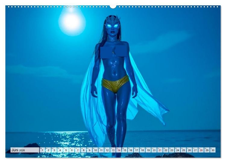 Produktbild: Superheldinnen - Enth&uuml;llte Kraft und Kurven (hochwertiger Premium Wandkalender 2026 DIN A2 quer), Kunstdruck in Hochglanz