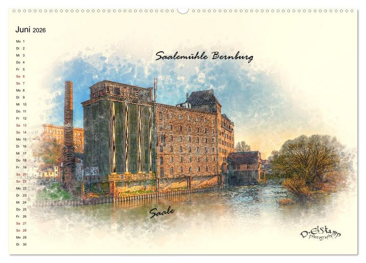 Produktbild: Bernburg meine Stadt (Wandkalender 2026 DIN A2 quer), CALVENDO Monatskalender
