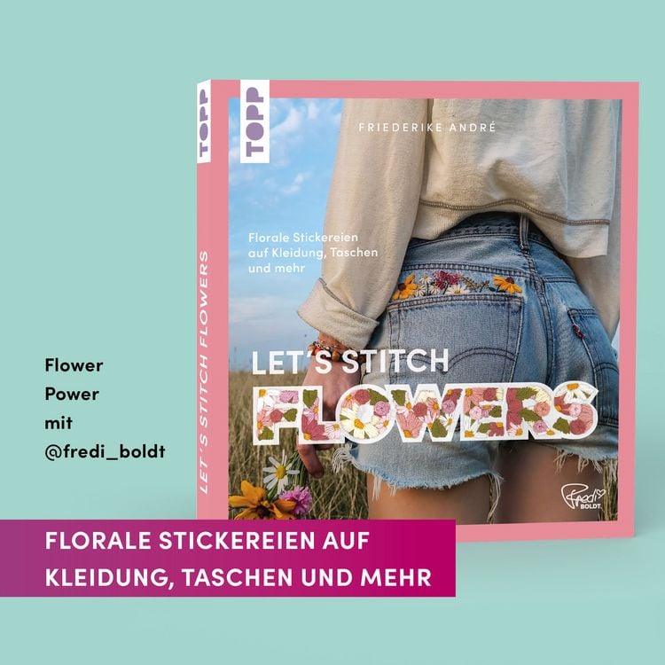 Produktbild: Let's Stitch Flowers by @fredi_boldt