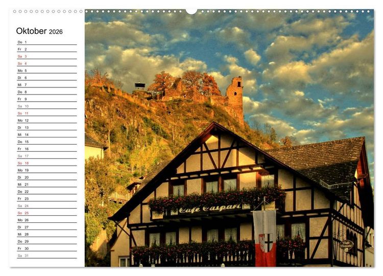 Produktbild: Die sch&ouml;nsten Landschaften in Deutschland - Das Ahrtal (Wandkalender 2026 DIN A2 quer), CALVENDO Monatskalender