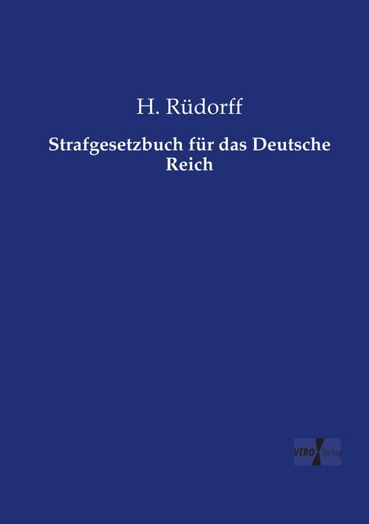Produktbild: Strafgesetzbuch f&uuml;r das Deutsche Reich
