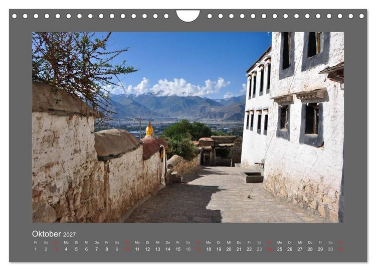 Produktbild: Tibet - Auf dem Dach der Welt (Wandkalender 2027 DIN A4 quer), CALVENDO Monatskalender