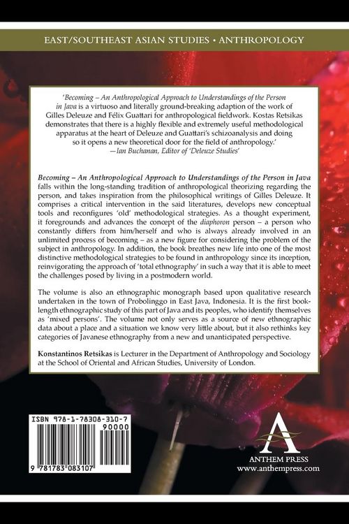 Produktbild: Becoming - An Anthropological Approach to Understandings of the Person in Java