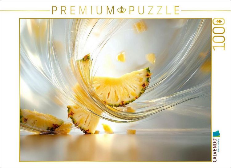 Produktbild: CALVENDO Puzzle Ananas - Gl&uuml;ck | 1000 Teile Lege-Gr&ouml;&szlig;e 64x48cm Foto-Puzzle f&uuml;r gl&uuml;ckliche Stunden