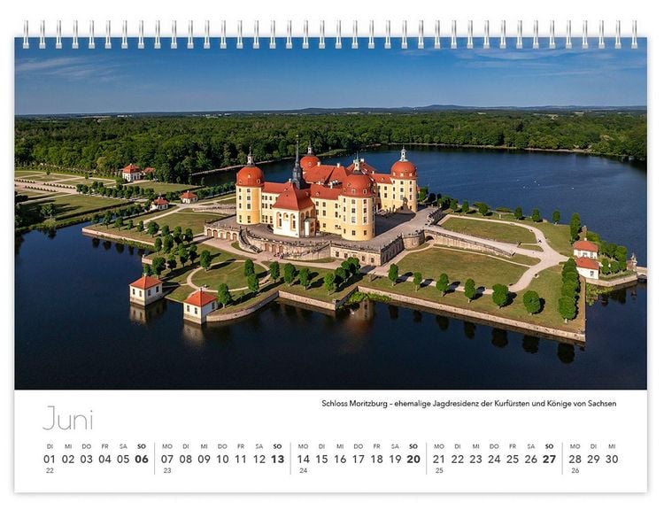 Produktbild: Kalender Sachsen von oben kompakt 2027