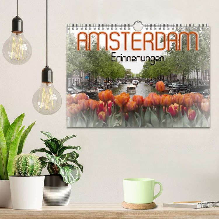 Produktbild: AMSTERDAM Erinnerungen (Wandkalender 2026 DIN A4 quer), CALVENDO Monatskalender