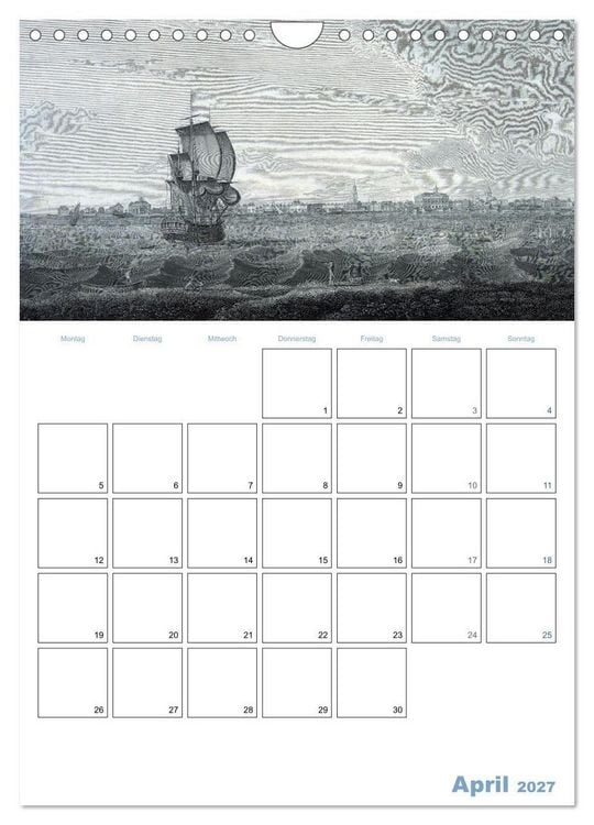 Produktbild: Segelschiffe - mit Planerfunktion (Wandkalender 2027 DIN A4 hoch), CALVENDO Monatskalender