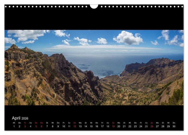 Produktbild: La Gomera - Kanarisches Naturparadies (Wandkalender 2026 DIN A3 quer), CALVENDO Monatskalender