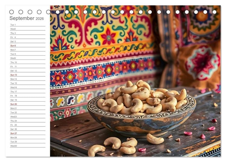 Produktbild: Superfood Dreams - AI art for gourmets (Desk Calendar 2026 DIN A5 landscape), CALVENDO 12 Month DeskCalendar