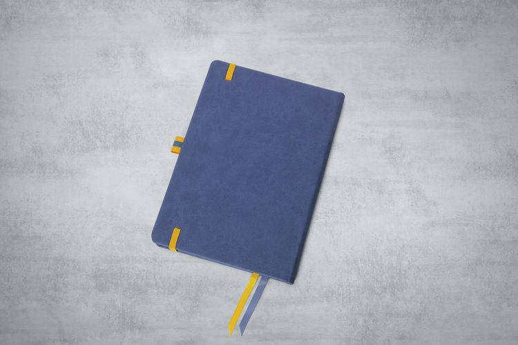 Produktbild: SIGEL L2606 Wochenkalender Linescape 2026, ca. A5, blau, gelb