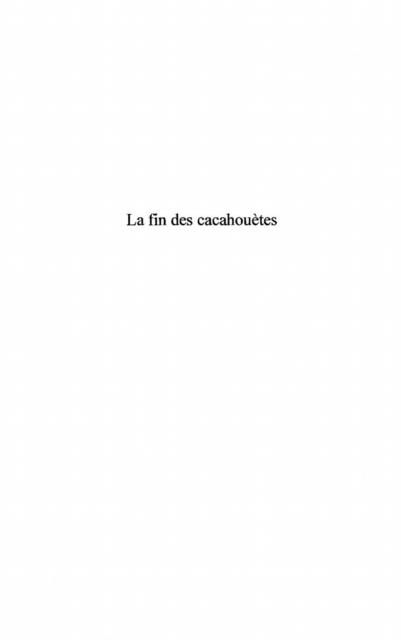 Produktbild: Fin des cacahouetes la