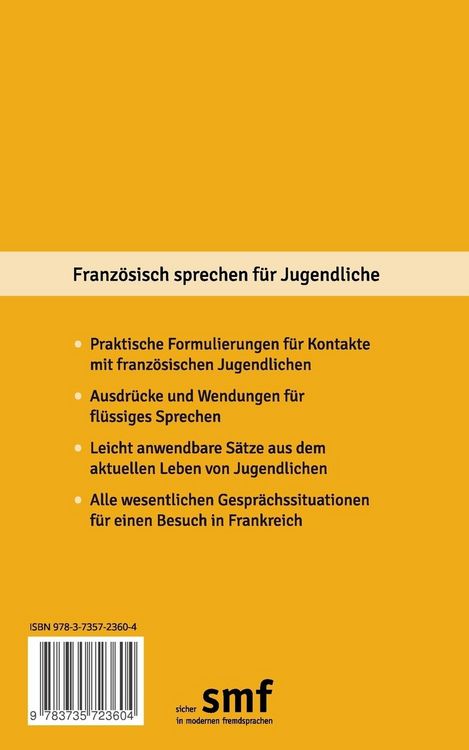 Produktbild: Franz&ouml;sisch sprechen f&uuml;r Jugendliche