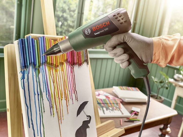 Produktbild: Bosch Home and Garden 06032A6000 EasyHeat 500 Hei&szlig;luftgebl&auml;se 1600W