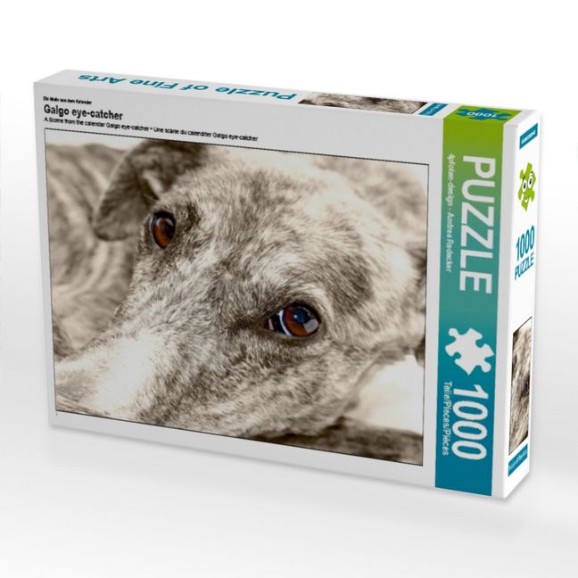 Produktbild: CALVENDO Puzzle Ein Motiv aus dem Kalender Galgo eye-catcher | 1000 Teile Lege-Gr&ouml;&szlig;e 64x48cm Foto-Puzzle f&uuml;r gl&uuml;ckliche Stunden