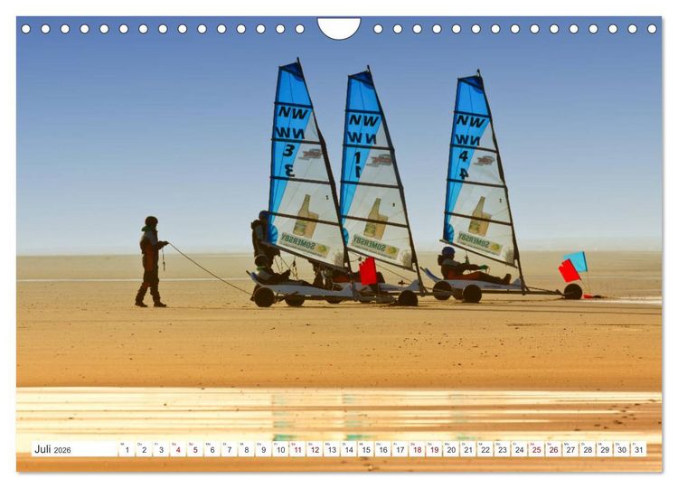 Produktbild: ST. PETER ORDING Strand und Meer (Wandkalender 2026 DIN A4 quer), CALVENDO Monatskalender