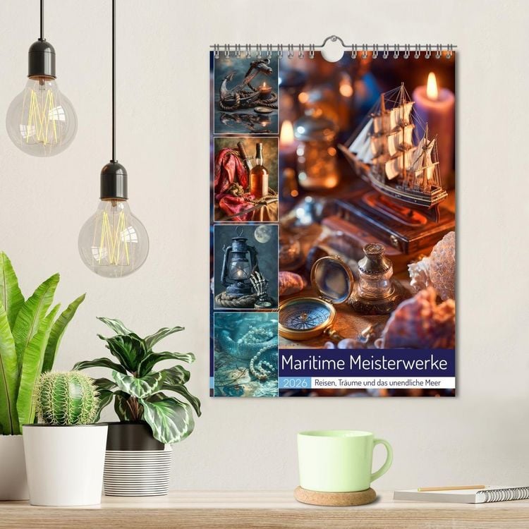 Produktbild: Maritime Meisterwerke (Wandkalender 2026 DIN A4 hoch), CALVENDO Monatskalender