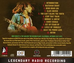 Produktbild: Marley, B: Live At The Record Plant 73