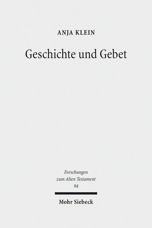 Produktbild: Geschichte und Gebet