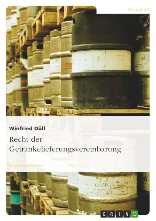 Produktbild: Recht der Getr&auml;nkelieferungsvereinbarung
