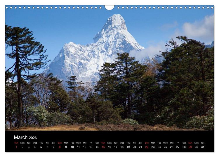 Produktbild: Mount Everest Trek (Wall Calendar 2026 DIN A3 landscape), CALVENDO 12 Month Wall Calendar