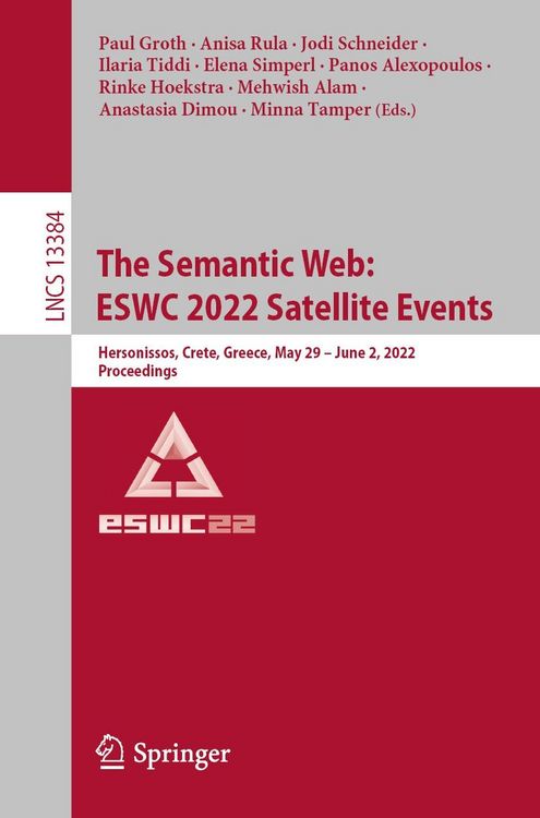 Produktbild: The Semantic Web: ESWC 2022 Satellite Events
