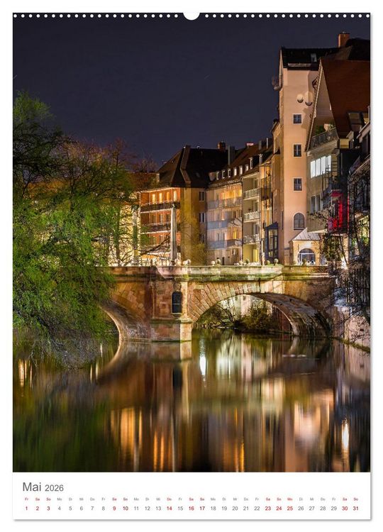 Produktbild: N&uuml;rnberg (Wandkalender 2026 DIN A2 hoch), CALVENDO Monatskalender