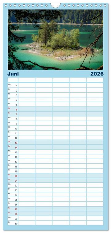 Produktbild: Familienplaner 2026 - B&auml;ume, der Atem der Natur mit 5 Spalten (Wandkalender, 21 x 45 cm) CALVENDO
