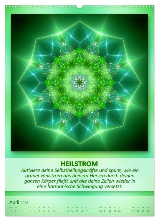 Produktbild: Light Energy Mandalas - Kalender - Vol. 1 (Wandkalender 2026 DIN A2 hoch), CALVENDO Monatskalender