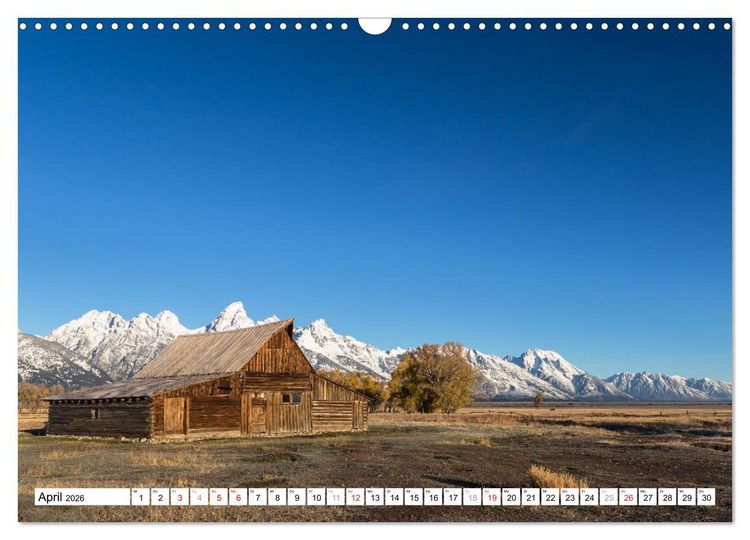 Produktbild: Grand Teton National Park (Wandkalender 2026 DIN A3 quer), CALVENDO Monatskalender