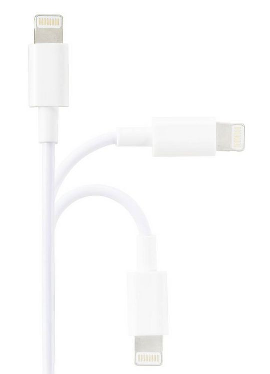 Produktbild: Renkforce USB-Kabel USB 2.0 USB-A Stecker, Apple Lightning Stecker 3.00 m Wei&szlig; (frosted) RF-5724088