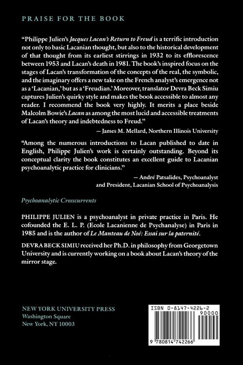 Produktbild: Jacques Lacan's Return to Freud