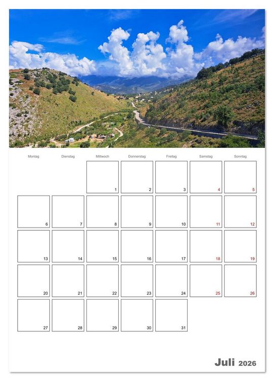 Produktbild: Faszinierendes Albanien (Wandkalender 2026 DIN A4 hoch), CALVENDO Monatskalender