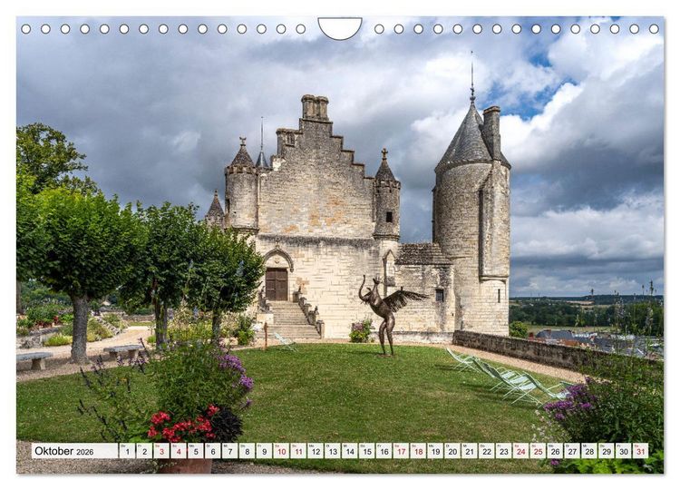Produktbild: Die Schl&ouml;sser im Tal der Loire (Wandkalender 2026 DIN A4 quer), CALVENDO Monatskalender