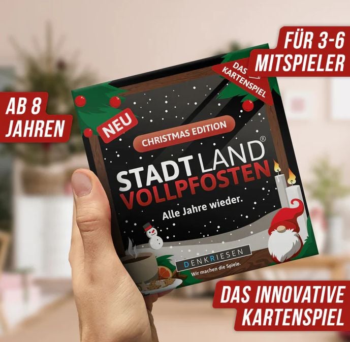 STADT LAND VOLLPFOSTEN® - Das Kartenspiel – Christmas Edition - "Alle Jahre wieder."