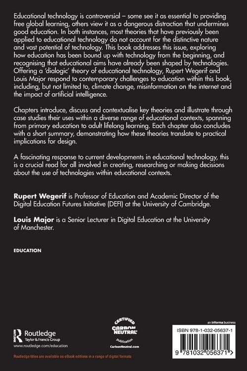 Produktbild: The Theory of Educational Technology