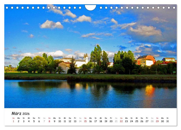 Produktbild: Jakobsweg - Camino Ingles (Wandkalender 2026 DIN A4 quer), CALVENDO Monatskalender
